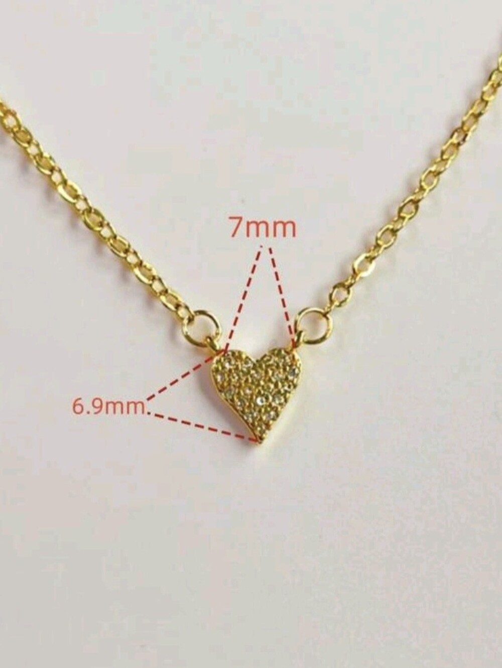💛💛NEW💛💛 PRETTY!! 18KT GOLD Plated Minimalist Clavicle CZ Heart Necklace